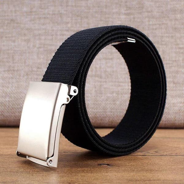 Canvasvyö Helppo Avata Unisex Canvas Web -vyö Ulkokäyttöön White