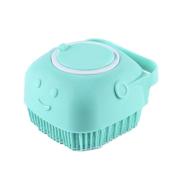 wxsp - Kæledyrsbørste - Bløde silikonebørster - med sæbe- og shampoo dispenser -