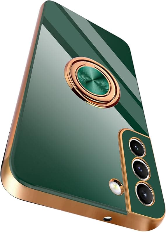 Kompatibelt etui til Samsung Galaxy S21 FE med ringholder