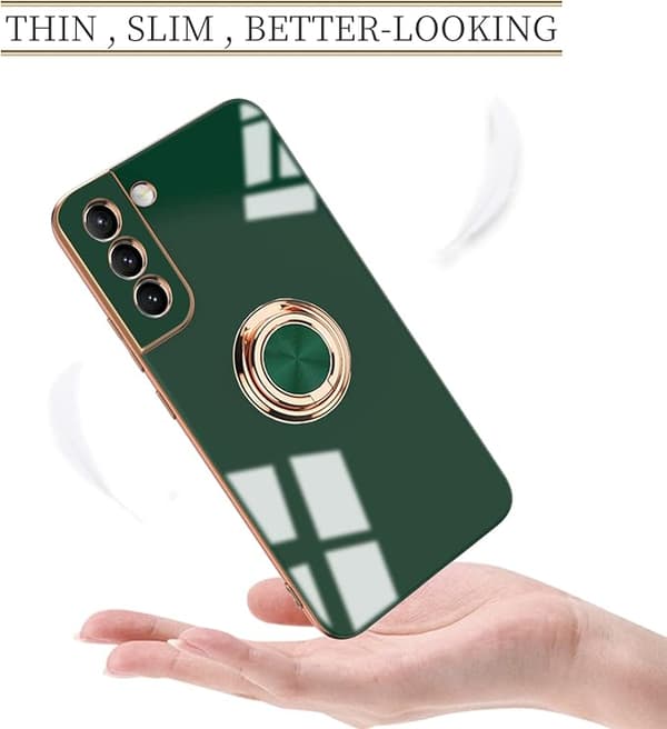 Kompatibelt etui til Samsung Galaxy S21 FE med ringholder
