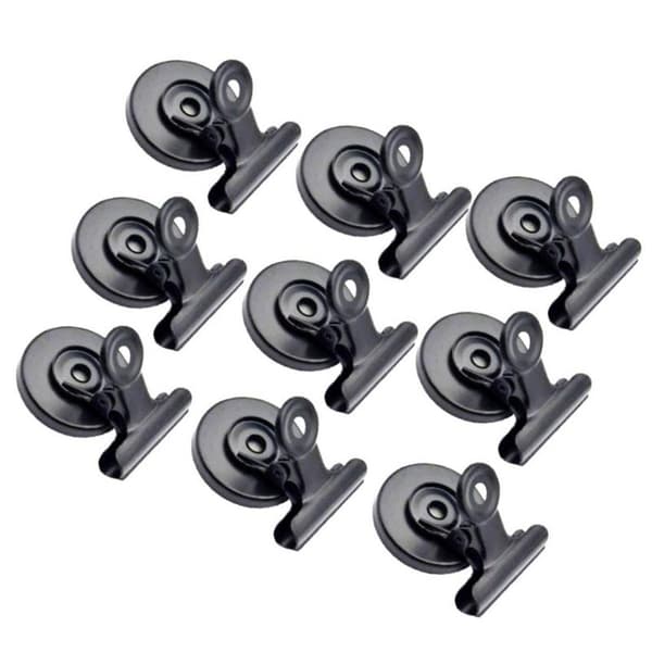 Stylish Magnetic Clips - 10-pack Svart black
