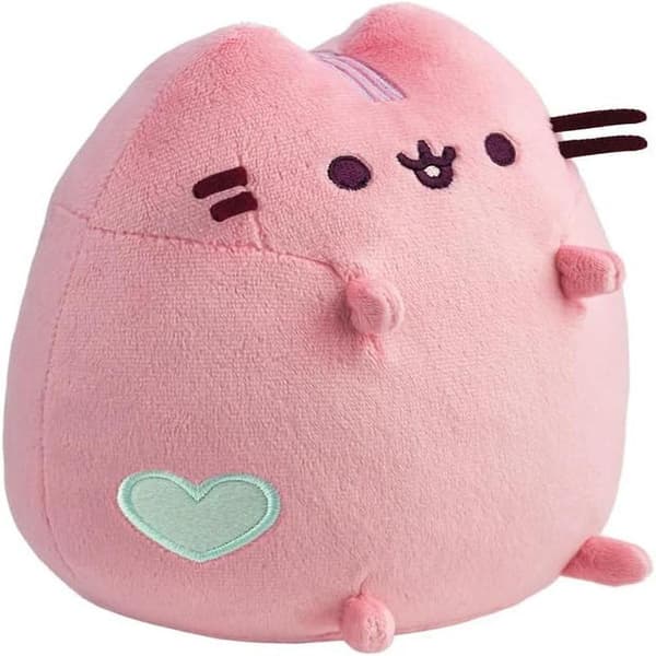 Siddende lyserød pastel Pusheen blød plyslegetøj udstoppede katte
