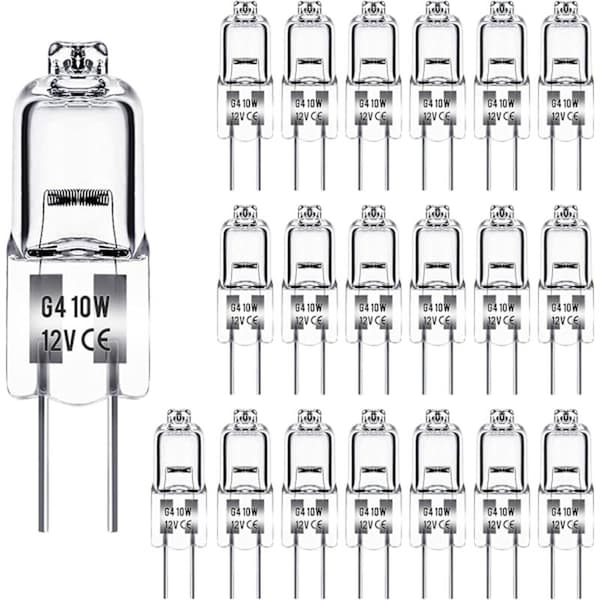 20-pack G4 halogenlampor 10W 12V - Varmvit