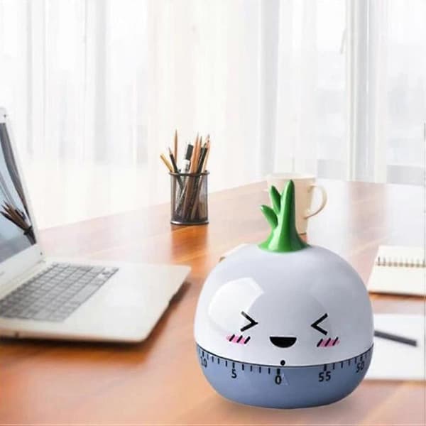 Mechanical Kitchen Timer for Cooking, Time Reminder, Manual Timer, Fruit and Vegetable Shape Radish Onion Onion