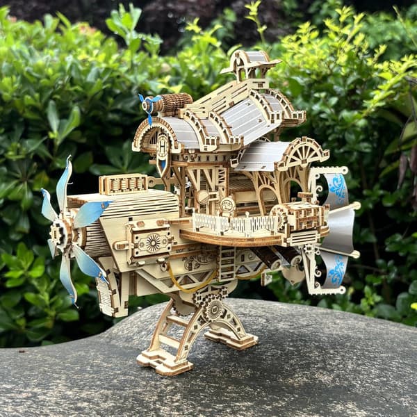 3D Trepuslespill Voksen 3D Puslespill Modellskip Steampunk for DIY Hjemmeinnredning Gave Kvinner Menn