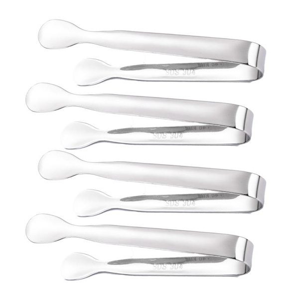 Mini Serveringstänger, Sockertång Förrättstänger, 4-pack