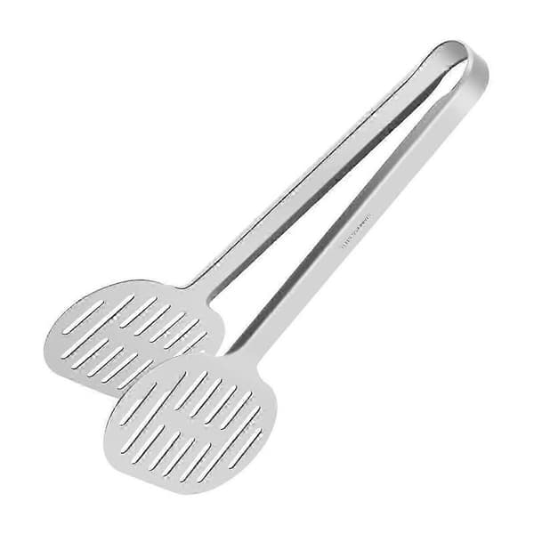 stekespade i rustfritt stål, dobbel stekespade for matlaging og grilling Silver