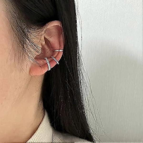 Ørepynt for kvinner Cubic Zirconia Ørepynt for kvinner Ikke-piercing for jenter