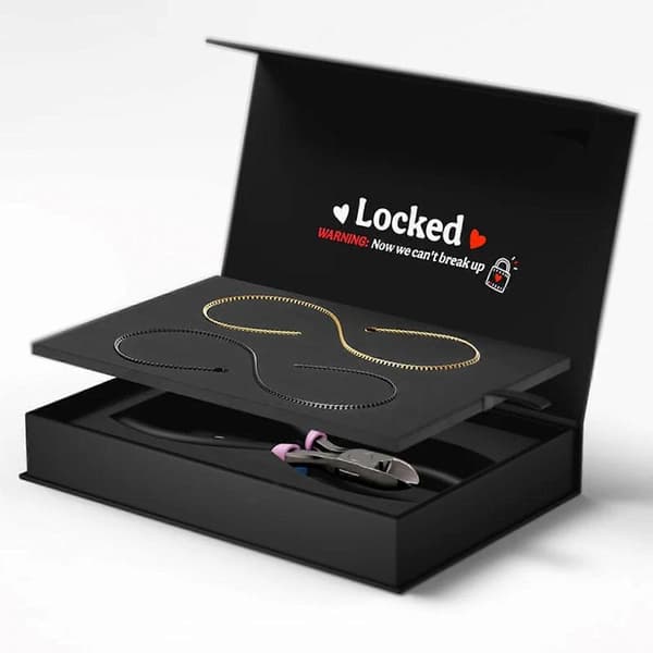 Permanent armbåndssæt til par Kreative romantiske matchende smykker armbånd - Sort og guld