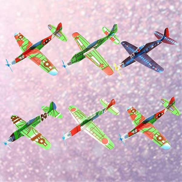 24 st Zootopia Leksaker Småbarn Flygplansmodell Leksaksflygplan Barn Flygplan Segelflygplan Leksak[D] 19*19cm