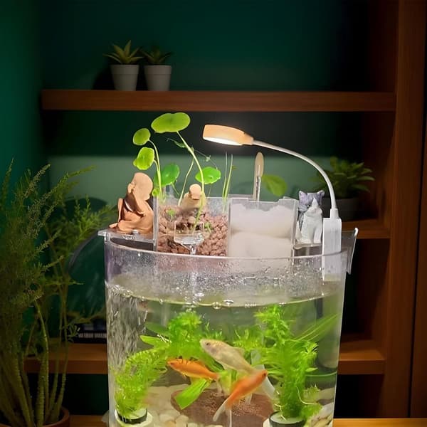 Rechargeable LED Plant Light with Clip - Dimmable Reading Lamp for Plants, Aquariums, Corals - USB-C