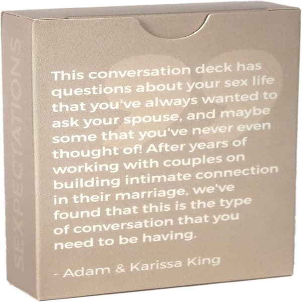 Card deck - Conversation starters for couples - 52 questions about intimacy - Communication in relationships - Wedding gift