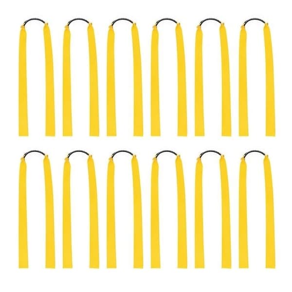 12 st Gummiband för Slangbella Breddad Platta Slangbellaband Elastiska Band för Jakt