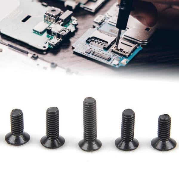 500 Pcs M2-m3 Screws Complete Uniform Carbon Steel Mixed Countersunk Screw Set for Consumer Electronics Q