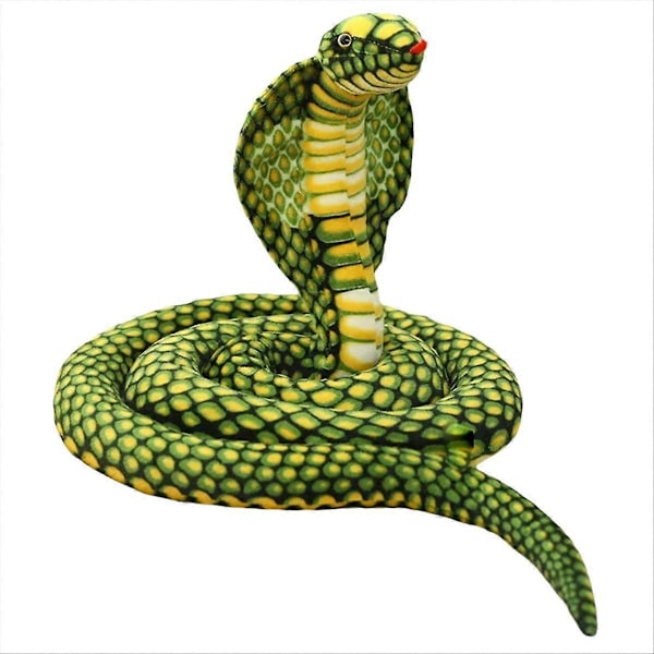 Simulaationukke Cobra Pehmolelu Pitkä Python-nukke Riisunukke 240cm Vihreä