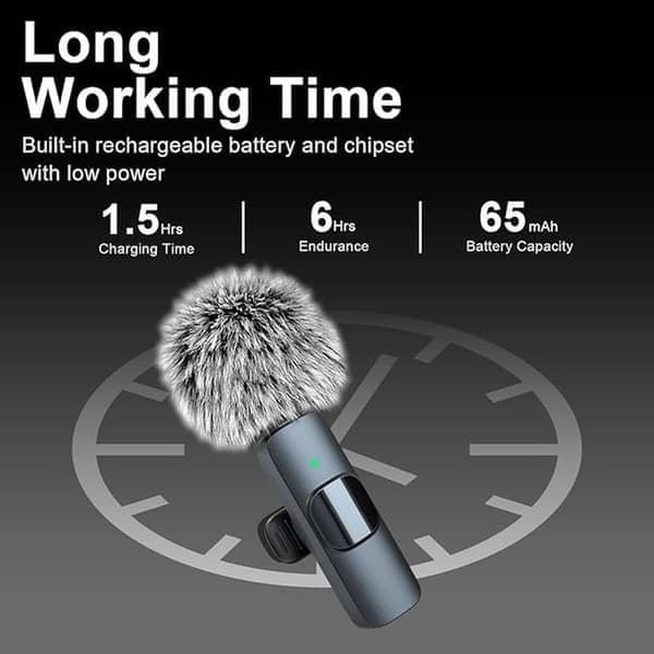 Langaton Lavalier-mikrofoni - Lightning & USB-C – Minimikrofoni iPhone/Android-puhelimille, videoihin, TikTokiin, vlogiin, YouTubeen