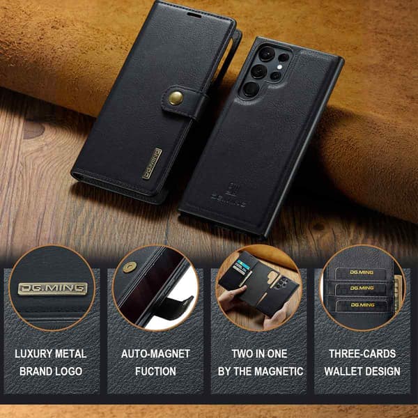 Magnetisk Telefonpung DG Ming Samsung S21 Ultra Sort