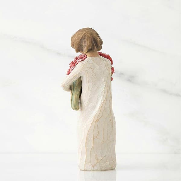 Willow Tree Overflod, Skulptureret Håndmalet Figur, rosa