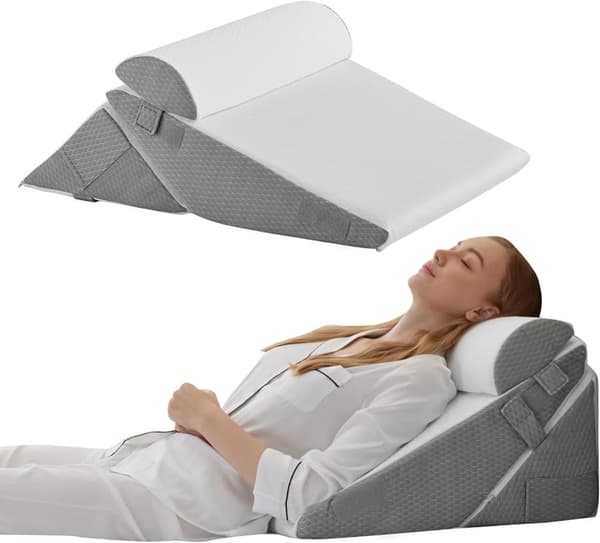 Orthopedic Wedge Pillow 10-in-1 – Adjustable Memory Foam Pillow for Back, Neck, Legs, and Post-Surgery