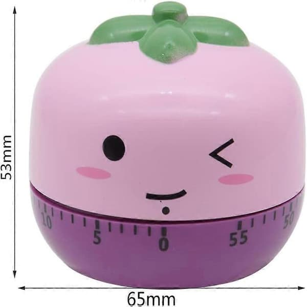Mekanisk kökstimer för matlagning, tidspåminnelse, manuell timer, frukt- och grönsaksform Rädisa Tomat Tomato