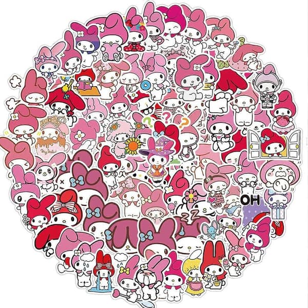 My Melody -tarrat 100 kpl vesipulloihin