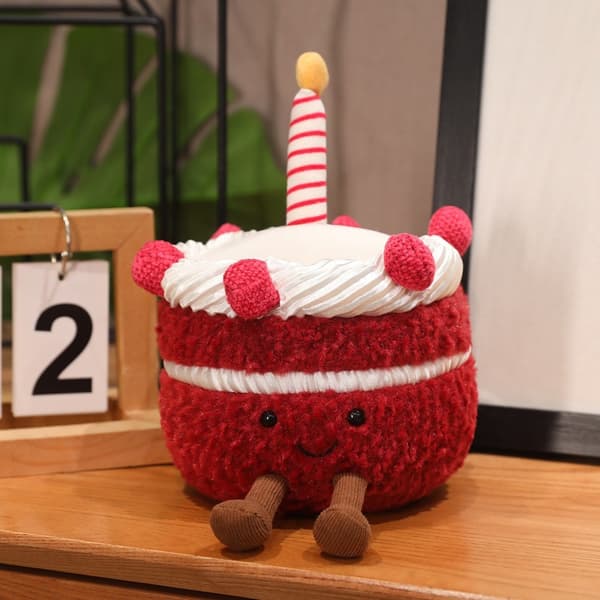 JALLYCAT Pehmonukke - Punainen samettikakku Red Velvet Cake