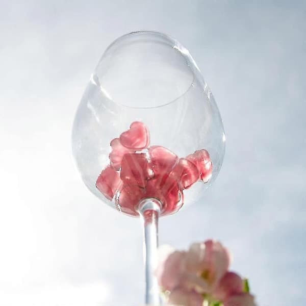 2 stk. Mini Hjerteform Silikone Gummiforme Silikone Kageforme, pink