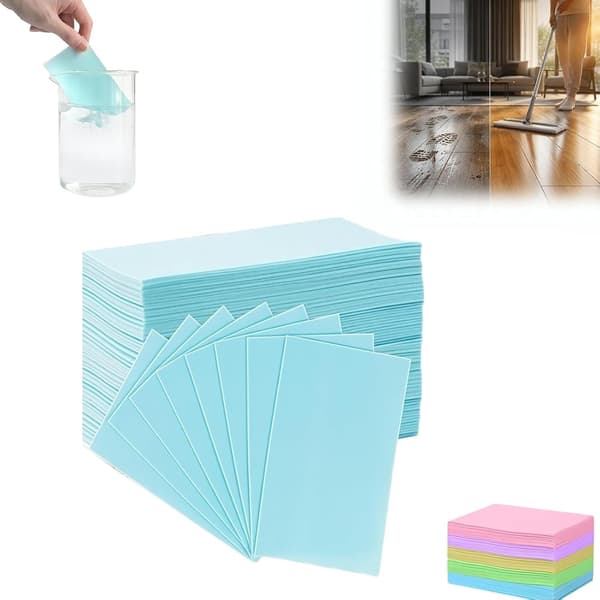 Floor Cleaning Tablets - New Formula, Soluble and Dosed, Deep Cleaning, Multifunctional and Various Scents (Blue, 100)