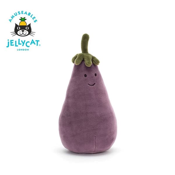 JALLYCAT Pehmolelu - Munakoiso 17cm Eggplant 17cm