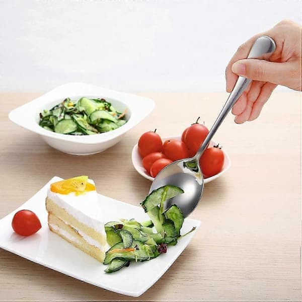 Inkluderer 2 serveringsskeer og 2 hulskeer, 22,2 cm buffetbanketskeer i rustfrit stål