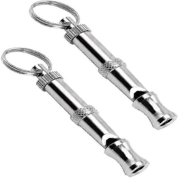 Professionell ultraljuds högfrekvent hundvissla (2-pack) Silver