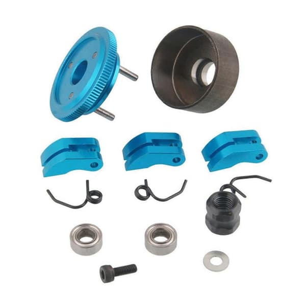 3X RC Koppling 14T Växellager Kopplingsbackar Fjädrar Kona & Motormutter Svänghjulmontering för Nitrobil[D] Slumpmässig