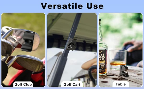 Magnetisk holderclips til golfvogn, holderclips i aluminiumslegering, passer til 30-70 ringe, tilbehør til golfvogn, golfgave til mænd eller kvinder