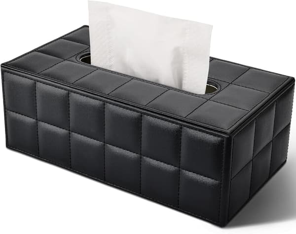 Servettboxar, servettboxar i PU-läder, rektangulära servettboxar för servetter
