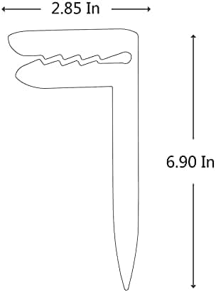 Utendørs ankerplugger, ankerklips for strandhåndkle/piknikmatte, pakke med 8 (blå)