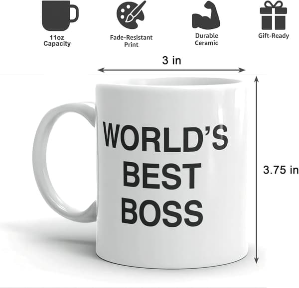 Krus, Beste Sjef Kaffekrus Hvit Kontor og Andre Passende