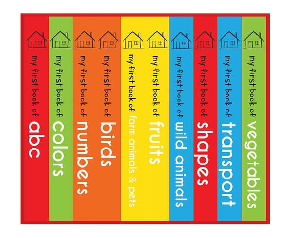 Mitt första bibliotek: Box med 10 pekböcker för barn