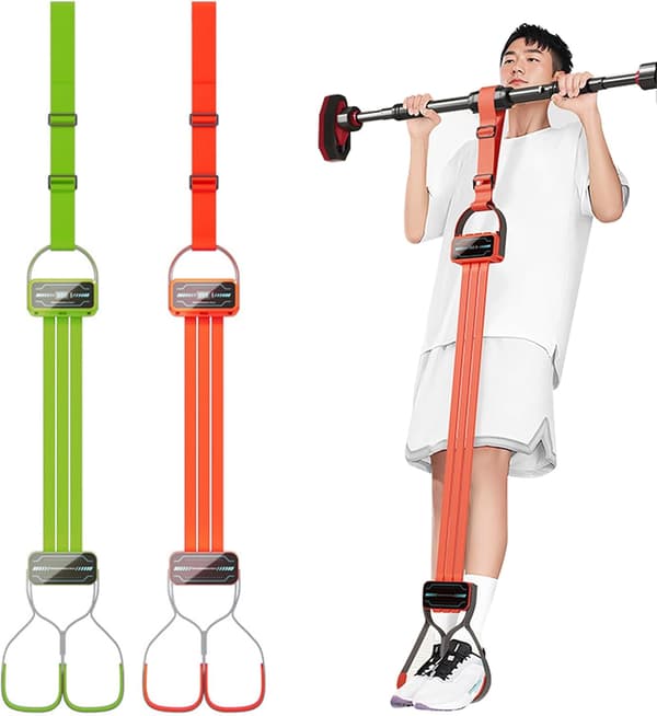 Digital tæller Elastisk kraftig pull-up-assistancebånd til hjemmegymnastik styrketræning orange