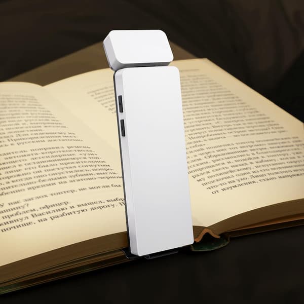 Boklys, USB oppladbart LED-leselys med klips for soverom A