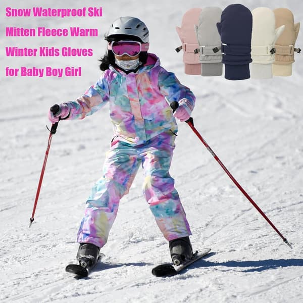 Vattentäta vantar för småbarn, vintervantar för barn, snöhandskar för barn, varma vintervantar för bebisar. 2 years old S