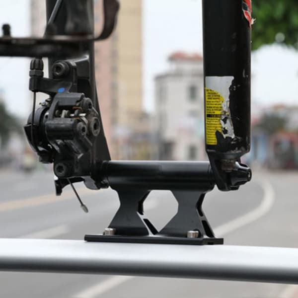 Professionel cykelgaffelclips til sikker cykeltransport, sort