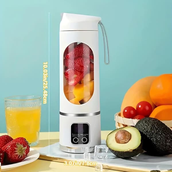 Digital Multi-Mode Juicer Blender - Smart LED Display, 2026 Ny Bærbar Smoothie Blender White