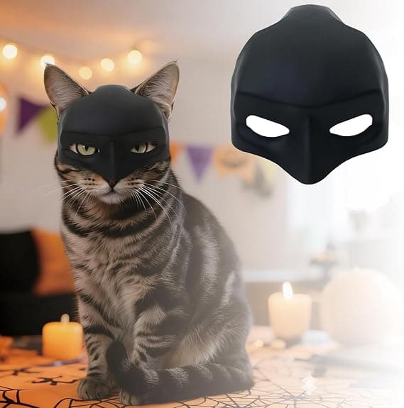 Kattemaske, Halloween kjæledyrkostyme tilbehør, medium B