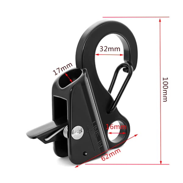 4-pak Bådfenderclips, Bådfender Quick Release Clips, Bådkofangerclips i rustfrit stål
