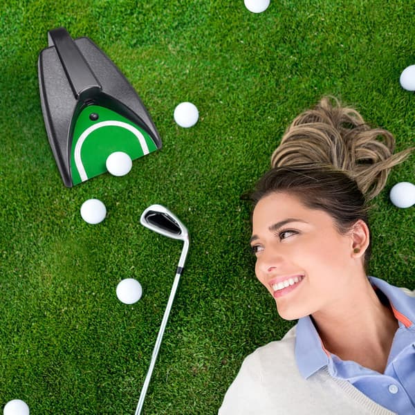 Automatisk puttmaskin - Golfkopp med automatisk retur för inomhus-/utomhusträning