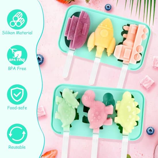 Miniisformar - Isformar - 2-pack Isformar - Isbitar är lätta att ta bort - för barn och vuxna - grönsaker