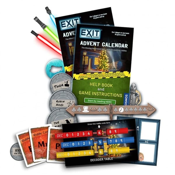 EXIT Adventskalender: Den savnede Hollywood-stjernen (Engelsk) - Adventskalender 3000