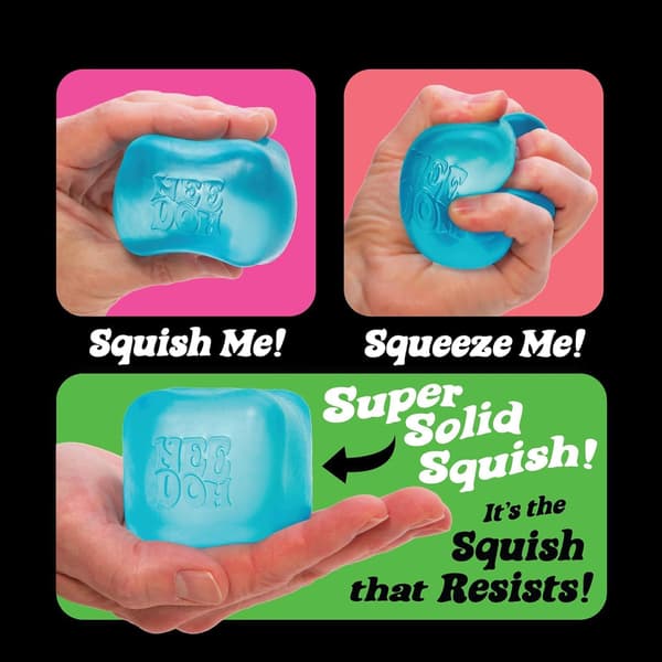 Nice Cube - Sensorisk klemmeleke med super solid squish - 2,25\" kube