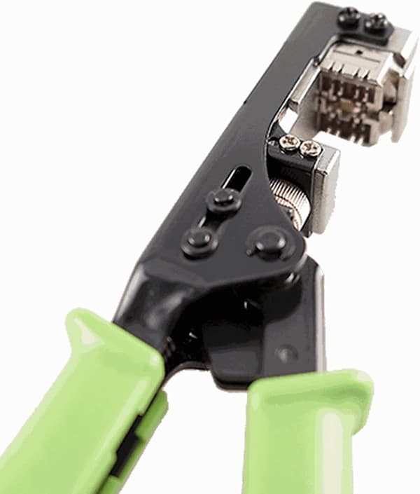 180 graders Keystone Jack Punch Down Tool (passer kun til specifikke AMP 110 Series 8 Position Jacks), CAT5/5e og CAT6/6A adapter hurtig termineringstang,