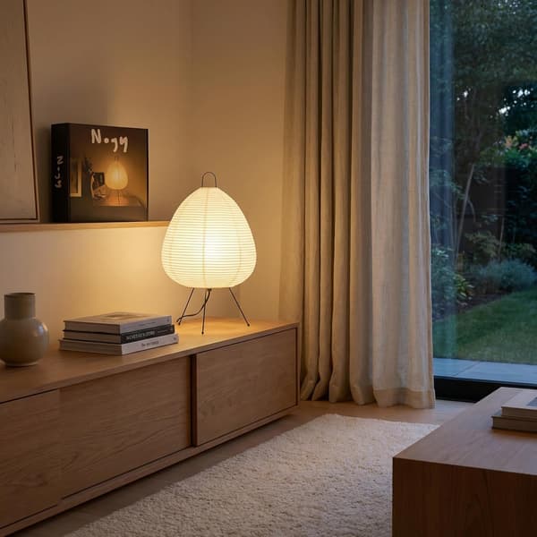 Japansk rispapperslykta LED bordslampa vardagsrum sovrum sängbord studierum hotell hemstativ